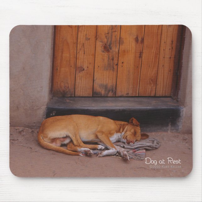 Dog at Rest Mousepad (Front)