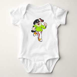 Dog at Running Baby Bodysuit