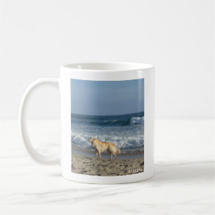 Dog At The Beach  Coffee Mug