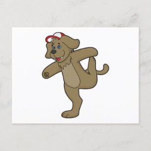 Dog at Yoga Fitness Postcard