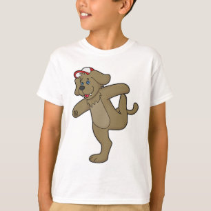 Dog at Yoga Fitness T-Shirt