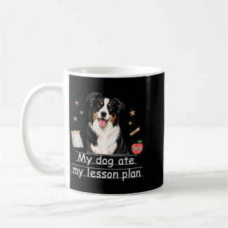 Dog Ate Lesson Plan Funny Teacher Back To School Coffee Mug