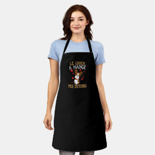 Dog Ate My Homework - Learning French Quote Apron