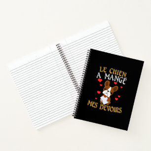 Dog Ate My Homework - Learning French Quote Notebook