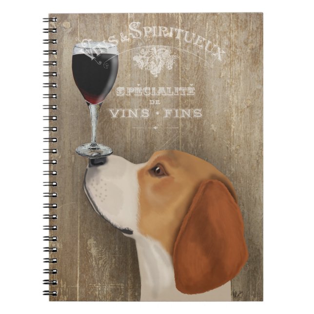 Dog Au Vin Beagle Notebook (Front)