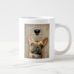 Dog Au Vin, French Bulldog Large Coffee Mug