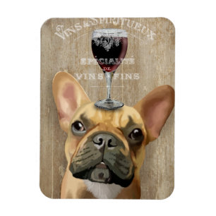 Dog Au Vin, French Bulldog Magnet