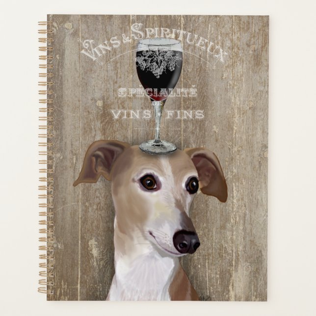 Dog Au Vin Greyhound Planner (Front)
