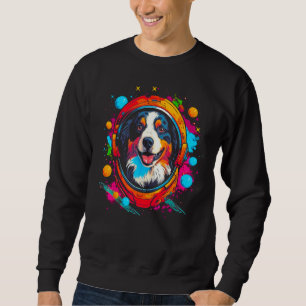 Dog Australian Shepherd Astronaut Sweatshirt
