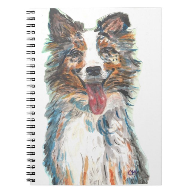 Dog-Australian Shepherd Notebook (Front)