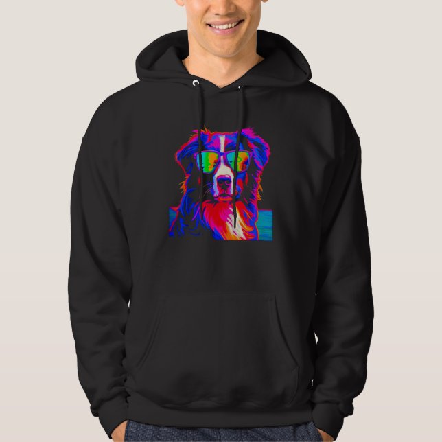 Dog Australian Shepherd Summer Hoodie (Front)