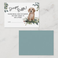 Dog baby Shower Diaper Raffle