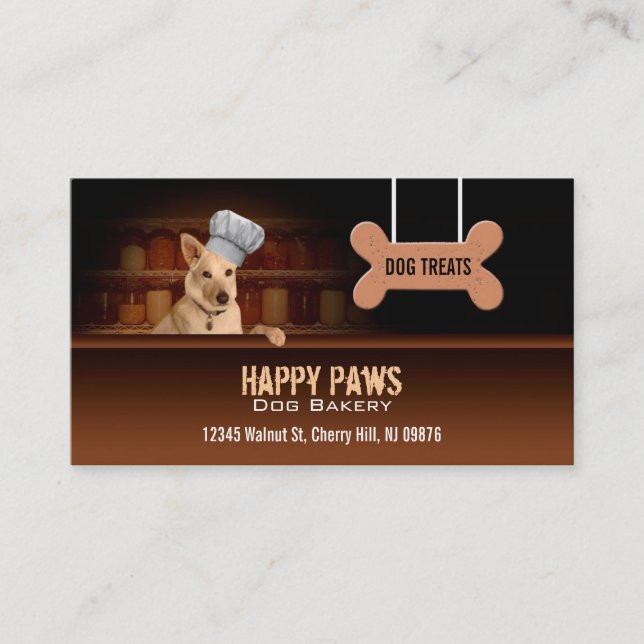 Dog Bakery Business Cards (Front)