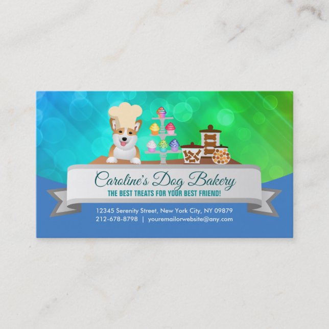 Dog Bakery Slogans Business Card (Front)