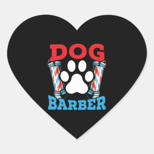 Dog Barber Pet Groomer Pet Salon Fur Artist Heart Sticker