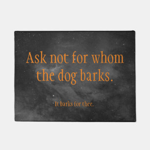 dog bark welcome doormat