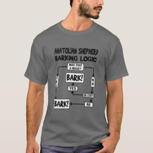 Dog Barking Logic, Funny Dog Gift, Funny Anatolian T-Shirt