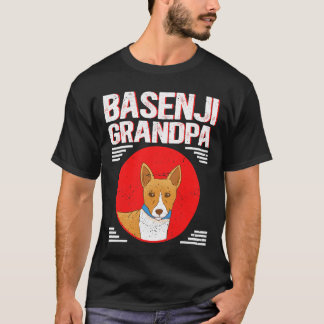 Dog Basenji Mens Basenji Grandpa Dog Owner Basenji T-Shirt