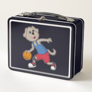 Dog Basketball player Basketball Metal Lunch Box