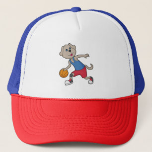 Dog Basketball player Basketball Trucker Hat