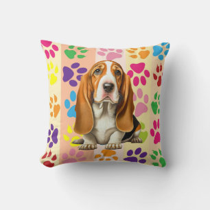 Dog, Basset Hound Cushion