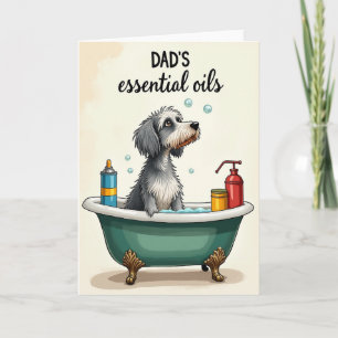 Dog Bath Sweet Fathers Day Card