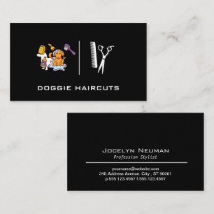 Dog Bathing   Groomer Cleaning Supplies Business Card