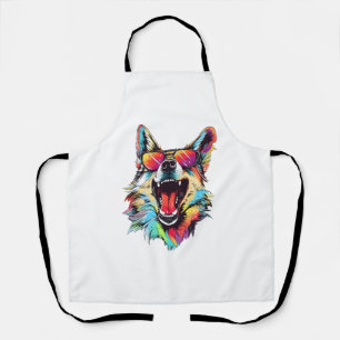 dog beach summer dog chilling apron