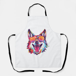 dog beach summer dog chilling gift dog lover    apron