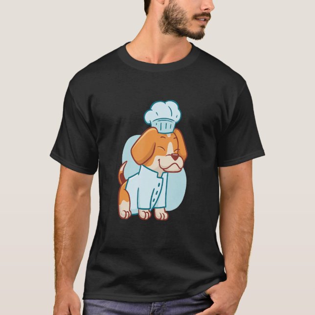 Dog Beagle Chef Cook Kitchen Food Beagle Owner T-Shirt (Front)