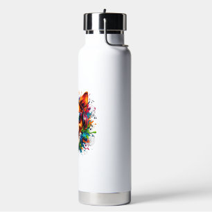 Dog Beats Colourful Water Bottle