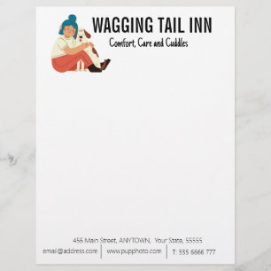 Dog Bed and Breakfast Business Custom  Letterhead