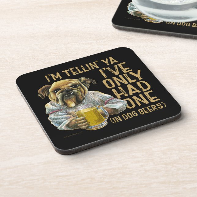 Dog Beers Beverage Coaster (Left Side)