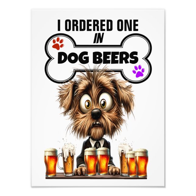 DOG BEERS PHOTO PRINT (Front)