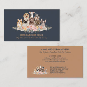 Dog Behaviour Consultant Calm Pet Training Business Card