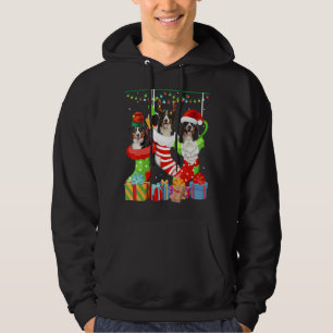 Dog Bernese Mountain Christmas Socks Xmas Pajama Hoodie