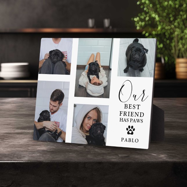 Dog Best Friend' Pet Photo Grid Keepsake Gift Plaque (Creator Uploaded)