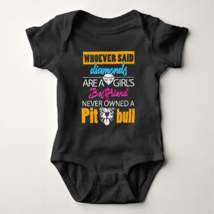 Dog Best Friend Pit bull Gift Baby Bodysuit