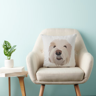 Dog Bichon Frise Cute Dog Cushion