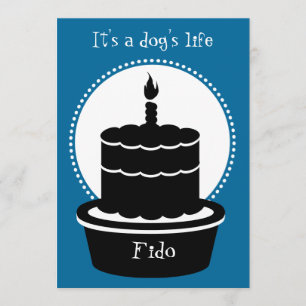 Dog Birthday Invitation - Dog's Life & Paw-ty!