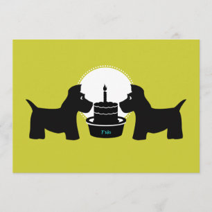 Dog Birthday Invitation - Its a Paw-ty