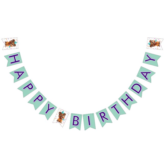  Dog Birthday Party Bunting (All)