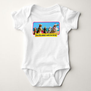 Dog Birthday Party Conga Line Baby Bodysuit