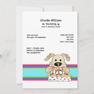 Dog Birthday Party Invitation