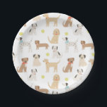 Dog Birthday Party Paper Plate<br><div class="desc">Add a finishing touch to your little one's birthday party decor with these dog themed paper plates.</div>