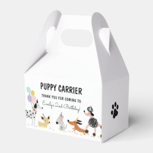 Dog Birthday Puppy Pawty Animals Puppy Carrier  Favour Box