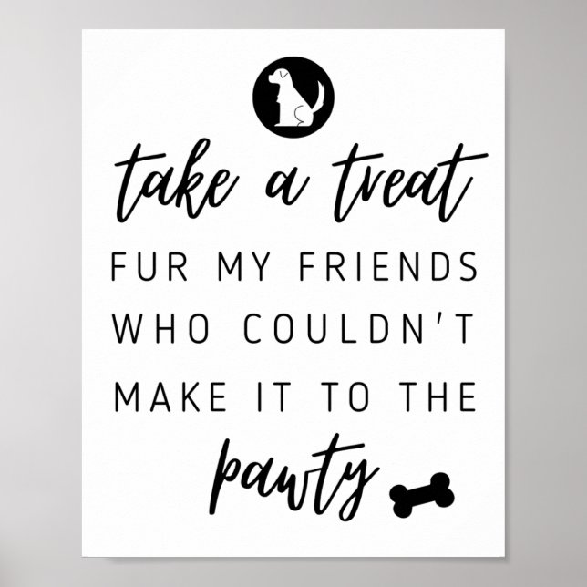Dog Biscuit | Dog Treat | Wedding Favour Sign  (Front)