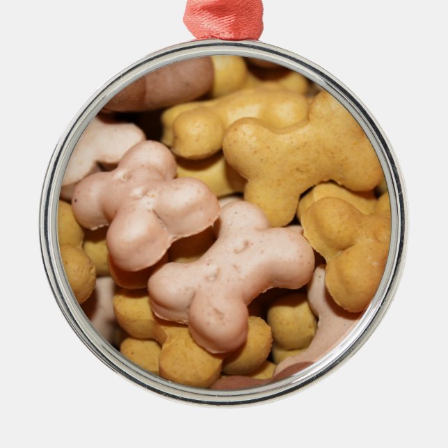 Dog Biscuits Metal Tree Decoration (Front)