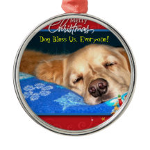 Dog Bless Us, Everyone! Framed Holiday Ornament