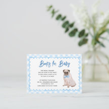 Dog Blue Gingham Books for Baby